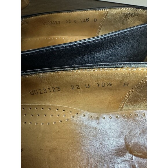 Salvatore Ferragamo Horsebit Black Leather Slip On Loafers Men's SIZE 10.5B‎ B - Picture 11 of 12